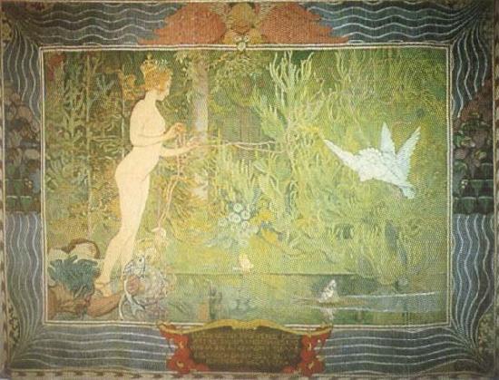 Carl Larsson Venus and Thumbelina china oil painting image
